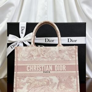 Medium Dior Book Tote Pink